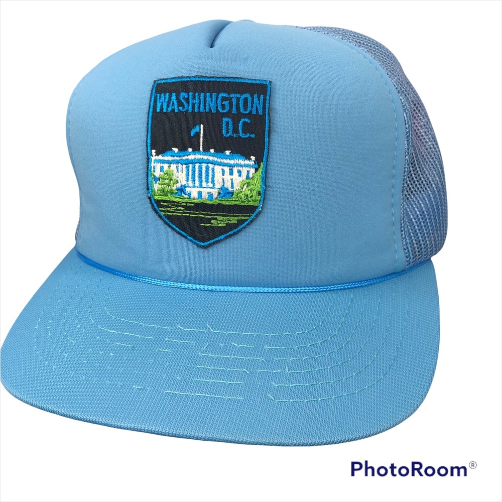Vintage Washington DC Distressed SnapBack Mesh/Foam Trucker Hat